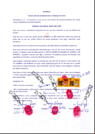 Testemunho de alumbramento e mudan